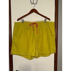 Duluth‎ Trading Co Pull On Quick Dry Lime Green Shorts Size XXL